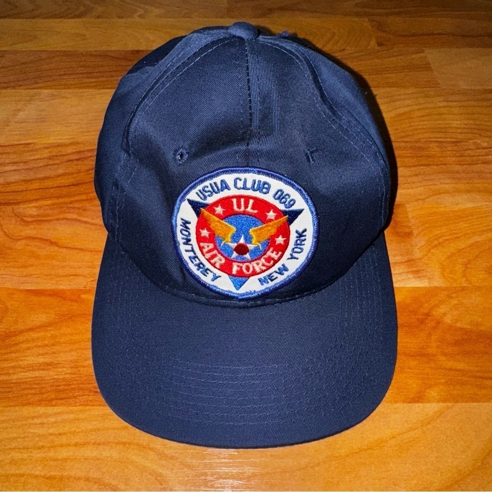 UL Air Force Hat USUA CLUB 069 Monterey NY Blue Cap Plz Read - Boston Red Sox?